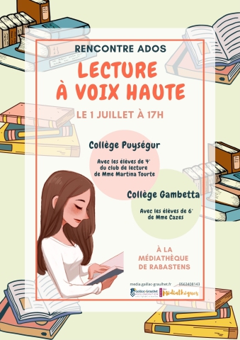 Affiche Lecture à voix haute Ados1