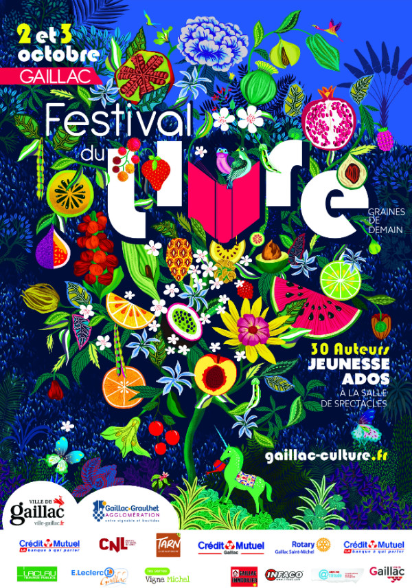 Affiche festival du livre gaillac 2021