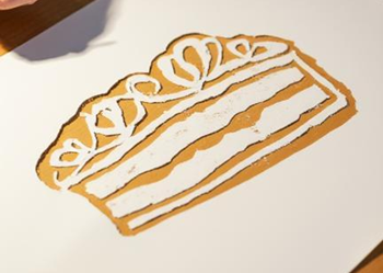 pochoir à dessin en forme de gâteau8